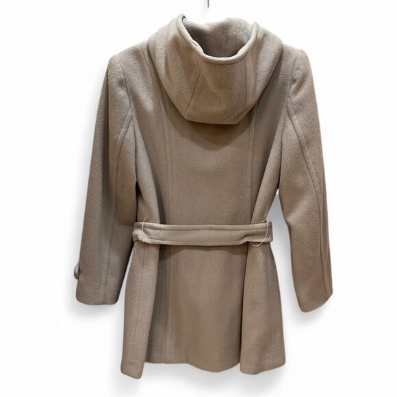 J. Percy for Marvin Richards Vintage Beige Peacoat w/ Hood | Women's M - Picture 2 of 2